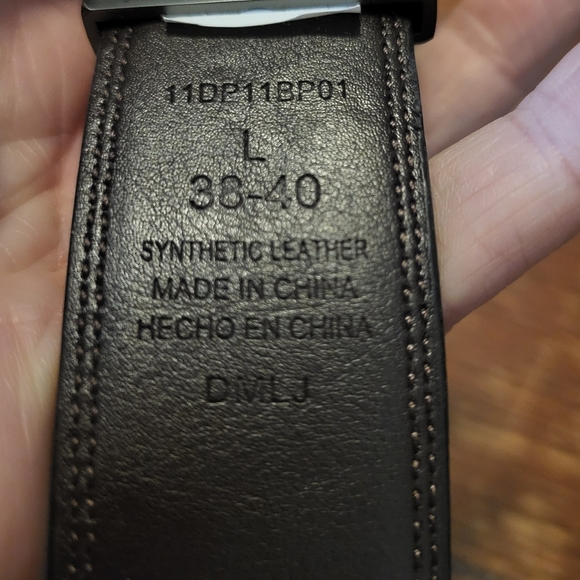 Dockers Reversible Black/Brown Mens Leather Belt, 38-40 - Picture 9 of 9